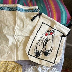 Tory Burch Cream and Black Travel Bag